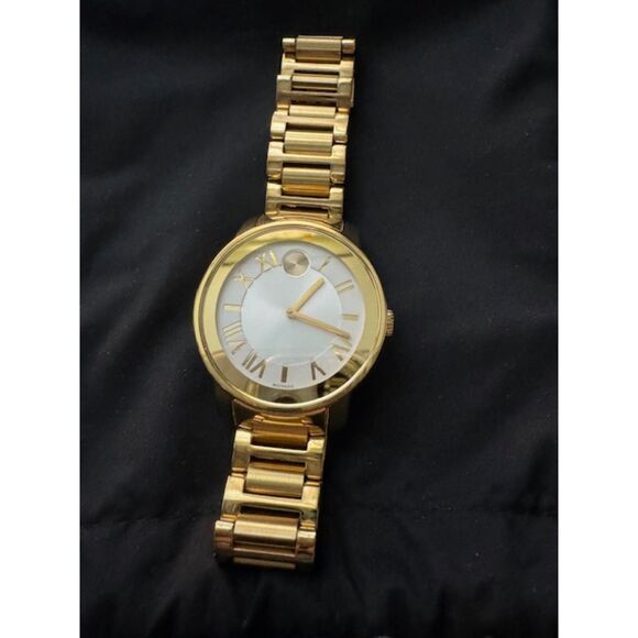 Movado Bold Unisex Gold Tone Watch. main image 4